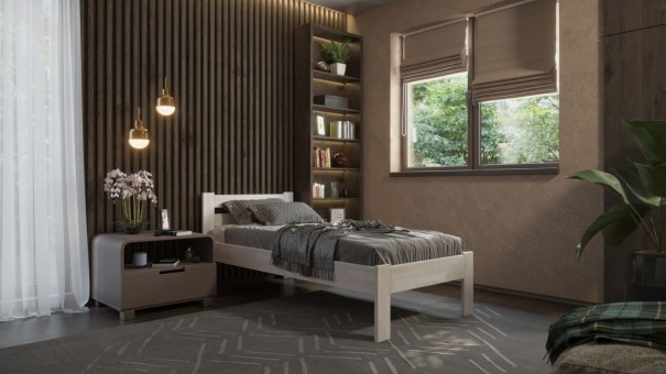 Tömör bükk vagy tölgy ágy