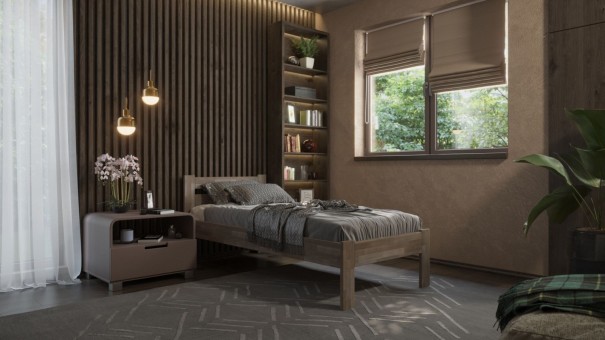 Tömör bükk vagy tölgy ágy