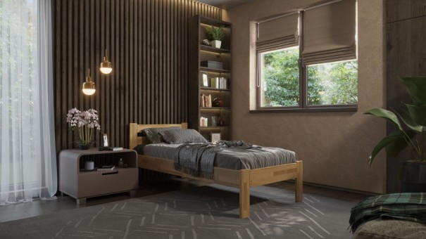 Tömör bükk vagy tölgy ágy