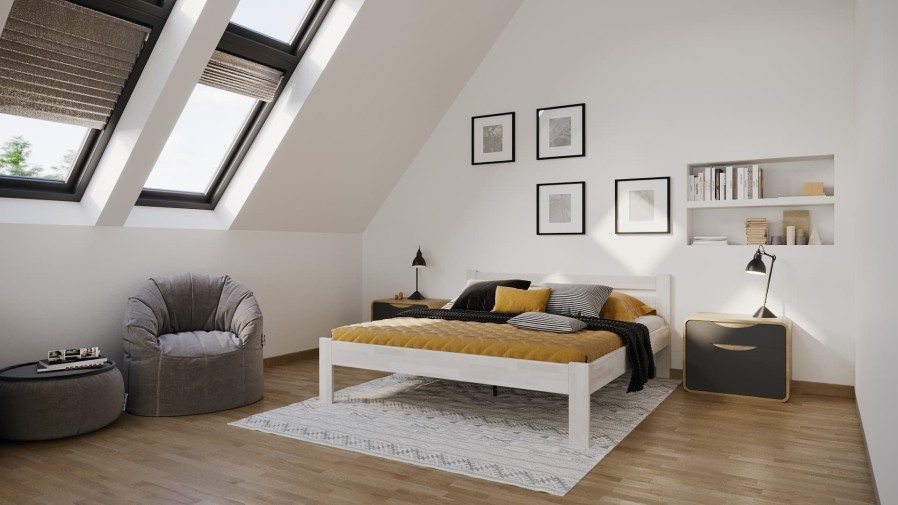 Tömör bükk vagy tölgy ágy