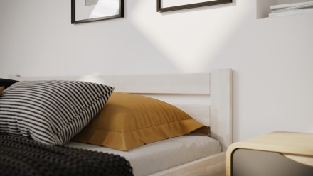 Tömör bükk vagy tölgy ágy