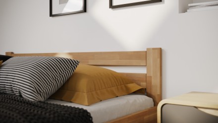 Tömör bükk vagy tölgy ágy