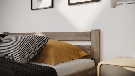 Tömör bükk vagy tölgy ágy