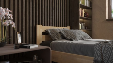 Tömör bükk vagy tölgy ágy