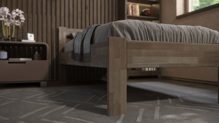 Tömör bükk vagy tölgy ágy