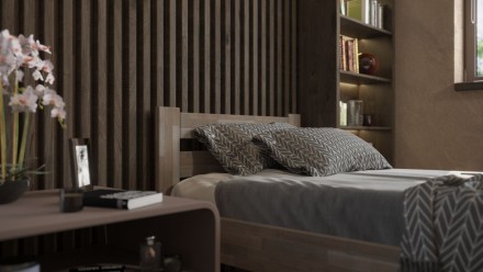 Tömör bükk vagy tölgy ágy