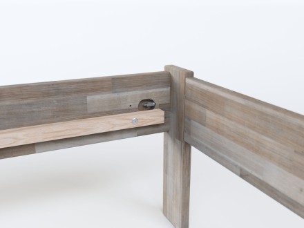 Tömör bükk vagy tölgy ágy