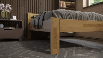 Tömör bükk vagy tölgy ágy