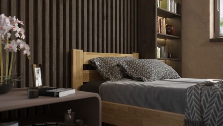 Tömör bükk vagy tölgy ágy