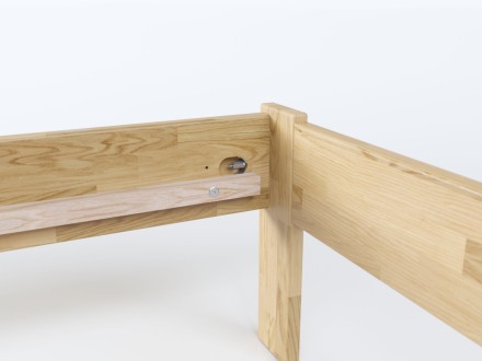 Tömör bükk vagy tölgy ágy