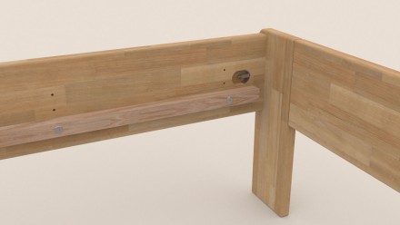 Légies ágy minőségi bükk- vagy tölgyfából