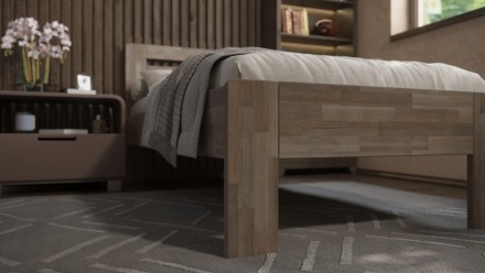 Légies ágy minőségi bükk- vagy tölgyfából