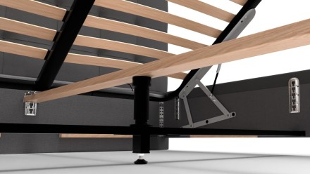 A steppelt Boston fejtámla modern hangulatával minden hálószobához illik.