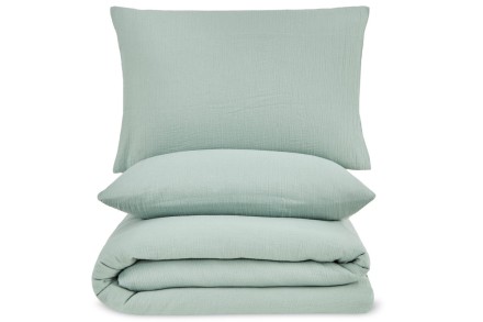 100% pamut muszlin ágyneműhuzat a maximális kényelemért és a zavartalan alvásért.