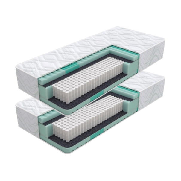 A matracban felhasznált modern anyagok minden testrésznek optimális alátámasztást biztosítanak, helyesen oszlatják el a zónák terhelését alvás közben.