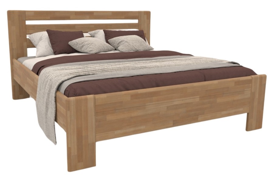 Elegáns Horgen ágy masszív tölgy- vagy bükkfából szürke gránit színben, párosítva az Air Massage Memory 4.0 matraccal, amely memóriahabja és masszázsprofilja révén tökéletes regenerációt és kényelmet nyújt.