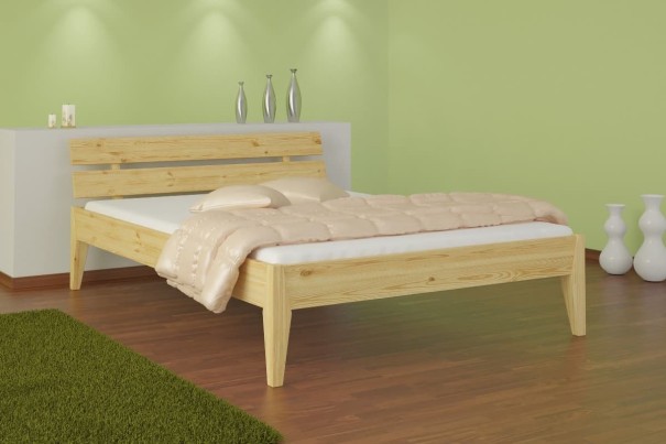 A Alan ágynak kitűnő borovi fenyőfából készült szerkezete van. Erős, fehérítéssel felületkezelt vagy színtelen lakkal van bevonva.