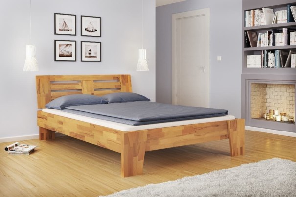 Modern ágy megnyerő designnal. A minőségi kidolgozás a nyugodt alvás garanciája, mert semmilyen nyikorgás nem fogja ébreszteni álmából.