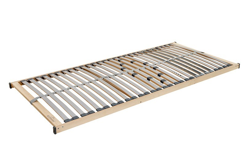 A praktikus Klinmam Duo Comfort ágyrács nemcsak modern designja révén tűnik ki. A kettesével, kaucsuktokban elhelyezett rugalmas lamellák 5 anatómiai zónába vannak elosztva.