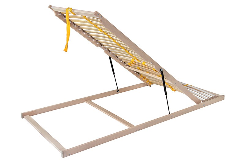 Praktikus és kényelemes ágyrács mindennapos alváshoz. A legalacsonyabb rugalmas ágyrács alkalmas ágyneműtartós ágyakba is – egyszerű hozzáférés a lábvégnél.