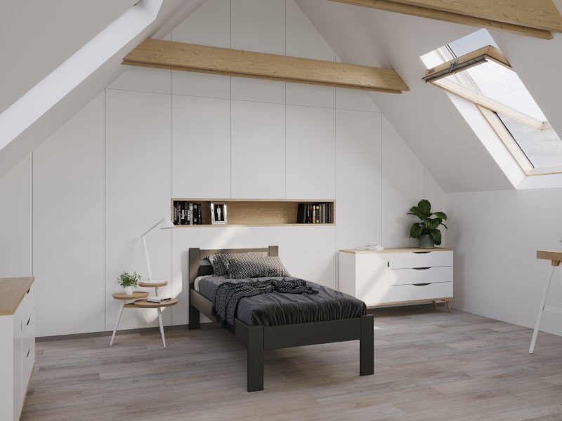 Tömör bükk vagy tölgy ágy