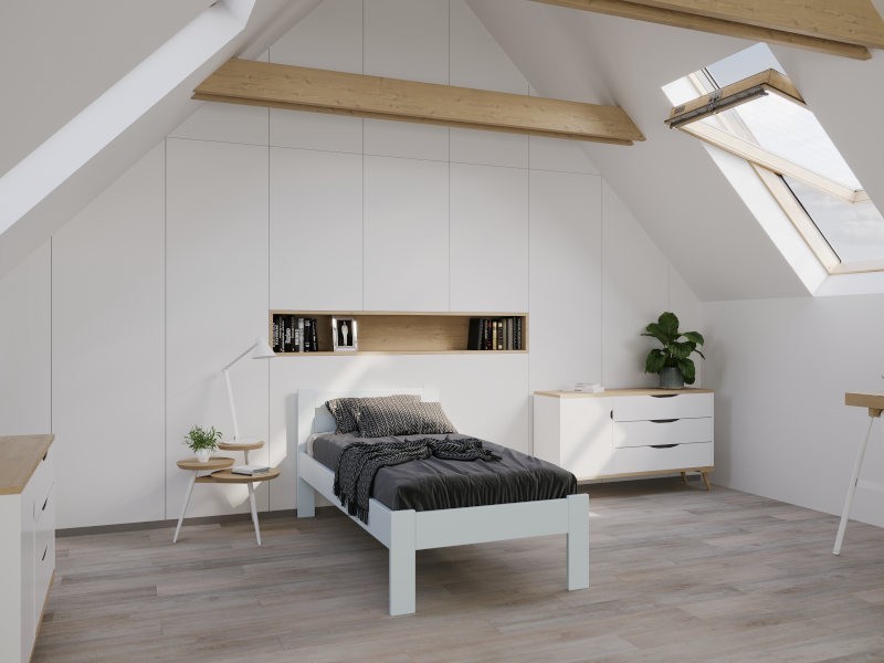 Tömör bükk vagy tölgy ágy