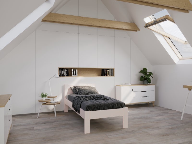 Tömör bükk vagy tölgy ágy