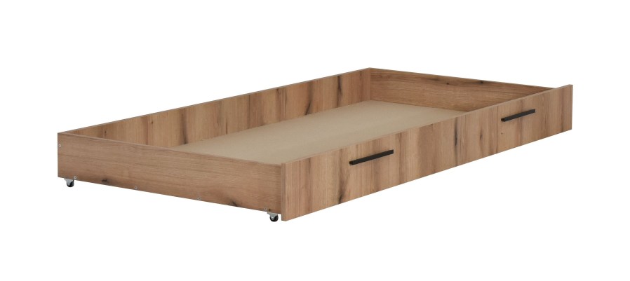 Első pillantásra a Sevilla ágy különleges alapja tűnik fel. A klasszikus kialakítás helyett, ahol az ágyat négy láb támasztja alá, a Sevilla két vékony deszkával van felszerelve, amelyek biztos alapként funkcionálnak.