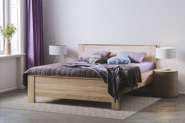 Marika ágy klasszikus dizájnnal 180x200 cm tölgy creme 1