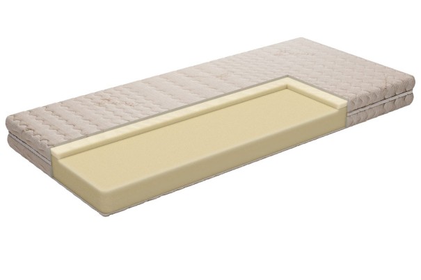 A Memory Basic matrac huzata öt ortopédiai zónába van átvarrva, amely átvarrások egyenletesen osztják el testsúlyunkat a matracon