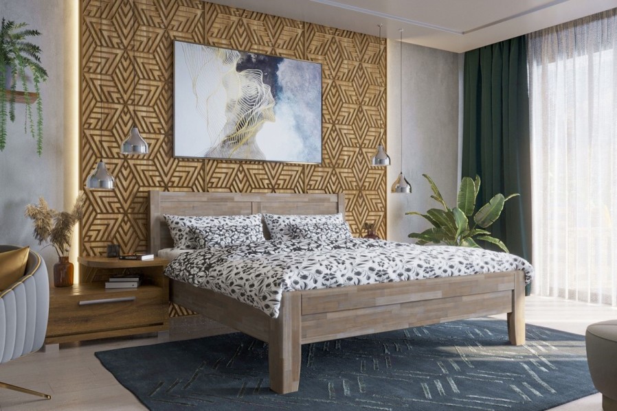 A robusztus, masszív Sion K3 ágy méltóságteljes központi eleme lesz hálószobájának, amely otthonosságot és kényelmet hoz magával.