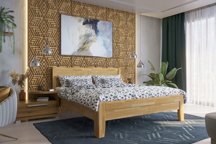 A robusztus, masszív Sion K3 ágy méltóságteljes központi eleme lesz hálószobájának, amely otthonosságot és kényelmet hoz magával.