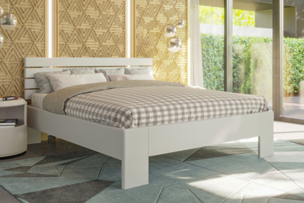 A tömör fából készült TESA ágy erős vázzal és minőségi,tartós kivitelű, erős vasalatokkal rendelkezik, melyek időtállóak.