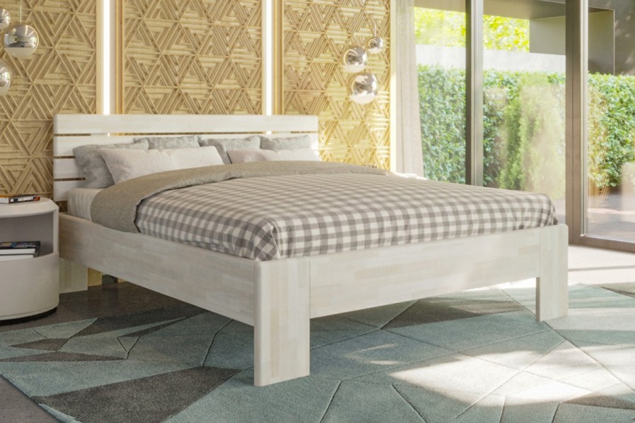 A tömör fából készült TESA ágy erős vázzal és minőségi,tartós kivitelű, erős vasalatokkal rendelkezik, melyek időtállóak.