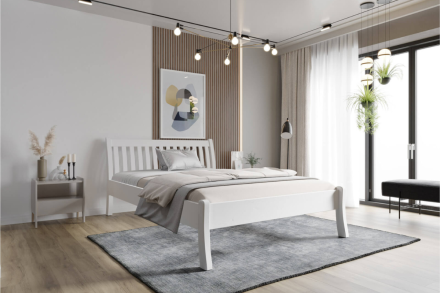 A Felix ágy döntött fejrésszel és a Bohemica Medical Graphite matrac választható keménységgel és 7 zónás alátámasztással tökéletes kombinációja a kényelemnek és a stílusnak.