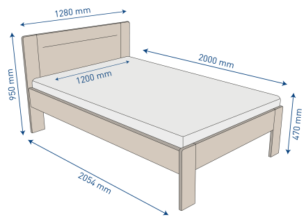 Minőségi ágyat keres, mellyel évekig meg lesz elégedve? Ne keressen tovább.<br> Az Amien ágy praktikus és egyszerű fejvéggel a megfelelő választás.