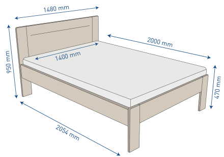 Minőségi ágyat keres, mellyel évekig meg lesz elégedve? Ne keressen tovább. Az Amien ágy praktikus és egyszerű fejvéggel a megfelelő választás.