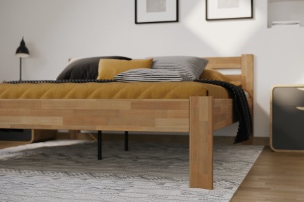 Tömör bükk vagy tölgy ágy