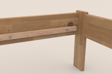 Tömör bükk vagy tölgy ágy