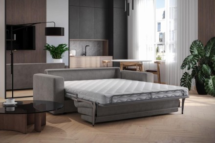 Az időtlen kialakítású, mindennapi alváshoz alkalmas Lugano kanapéágy egyszerűségével és eleganciájával nyűgözi le.