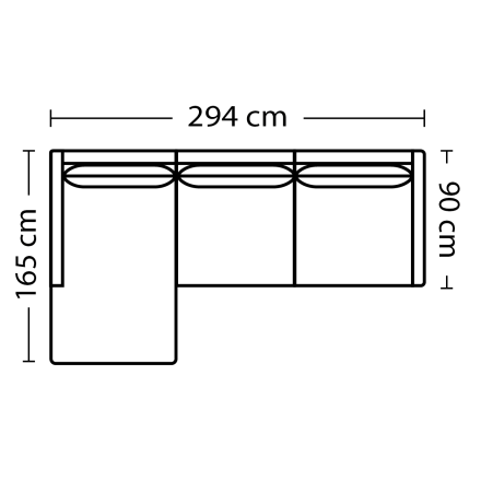 Elegáns, szemet gyönyörködtető Lucera kanapé.