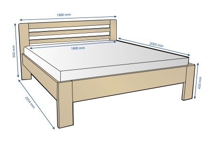 Szereti a fa illatát és az utánozhatatlan atmoszféráját, amivel megtölti a hálószobát? Ha igen, a Lola masszív ágyat Önnek alkottuk meg!