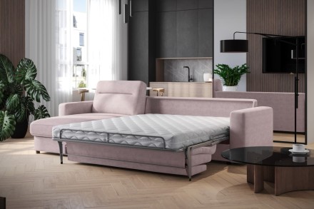 Az időtlen kialakítású, mindennapi alváshoz alkalmas Lugano kanapéágy egyszerűségével és eleganciájával nyűgözi le.