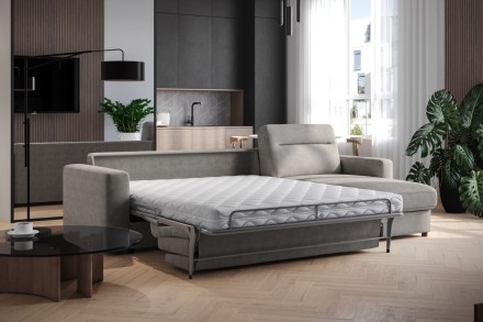 Az időtlen kialakítású, mindennapi alváshoz alkalmas Lugano kanapéágy egyszerűségével és eleganciájával nyűgözi le.