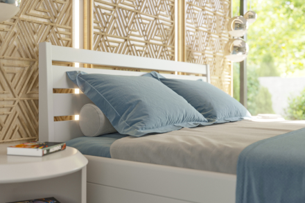 A Lugo ágy egy kis darab természetet varázsol hálószobájába és új élménnyel ajándékozza meg alvás és pihenés közben.