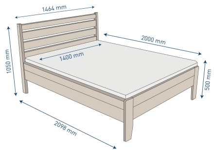 A Lugo ágy egy kis darab természetet varázsol hálószobájába és új élménnyel ajándékozza meg alvás és pihenés közben.