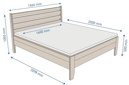 A Lugo ágy egy kis darab természetet varázsol hálószobájába és új élménnyel ajándékozza meg alvás és pihenés közben.