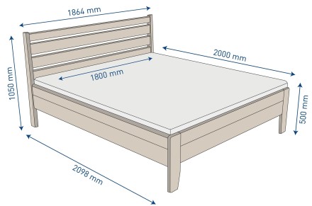A Lugo ágy egy kis darab természetet varázsol hálószobájába és új élménnyel ajándékozza meg alvás és pihenés közben.