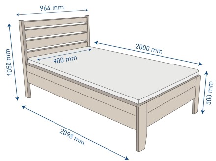 A Lugo ágy egy kis darab természetet varázsol hálószobájába és új élménnyel ajándékozza meg alvás és pihenés közben.