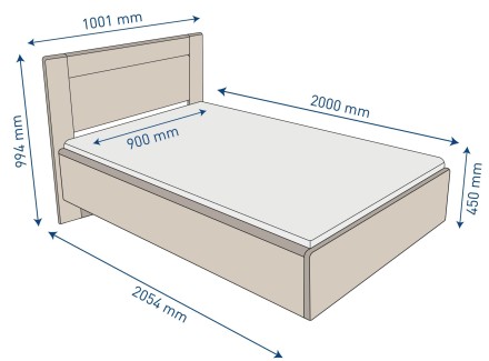 Bemutatjuk a modern dizájn és a strapabíró kézműves kivitelezés csodáját – íme a Siena ágy.